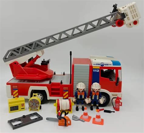 Playmobil Camion De Pompiers Grande Chelle Avec Pompiers