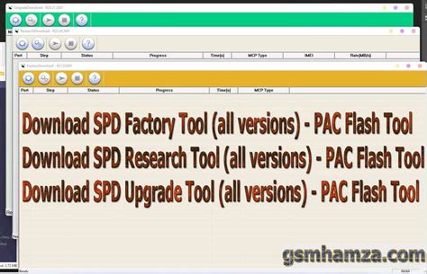 Gsm Hamza Download Spd Factory Tool All Versions Pac Flash Tool