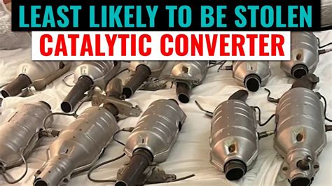 Which Cars Are Least Likely To Have Catalytic Converter Stolen Youtube