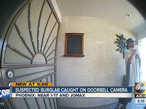 Suspected Doorbell Burglar Caught On Camera