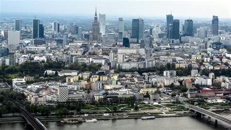 Warszawa Z Lotu Ptaka Panorama Stolicy Polski Warszawa