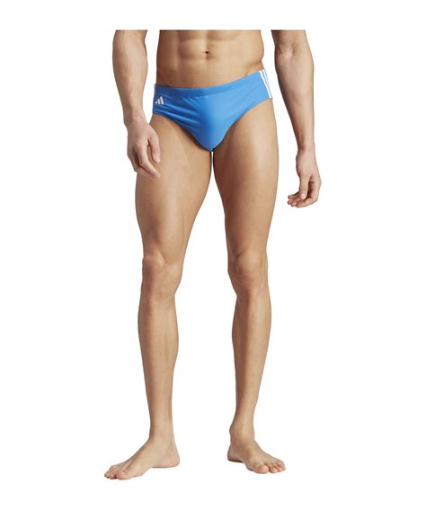 adidas Classic 3 Stripes Trunk Badehose Blau Underwear Funktionswäsche