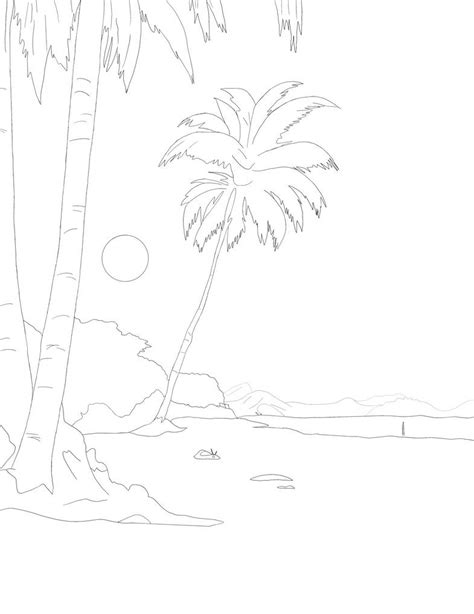 The Beach! 54 (variation) (outline) by MinyBoy5 on DeviantArt