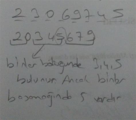 2 3 0 6 9 7 4 5 Rakamlari Birer Kez Kullanarak Yazilabilecek Sekiz