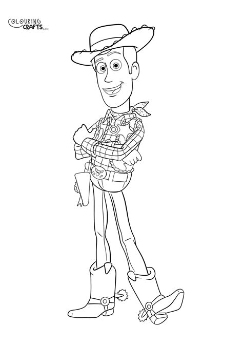 Toy Story Woody Colouring Page Colouring Crafts