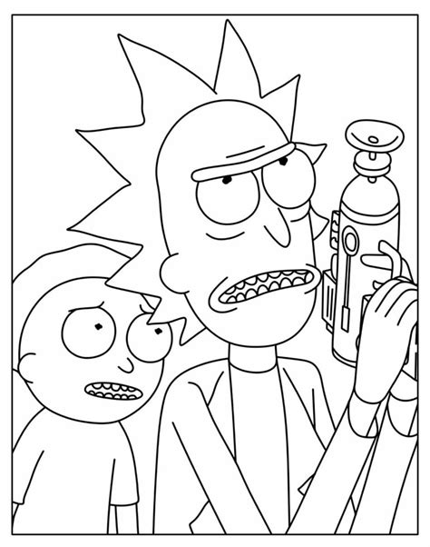 Rick And Morty Para Desenhar - 30+ Desenhos para colorir de Rick e Morty - Dicas Práticas