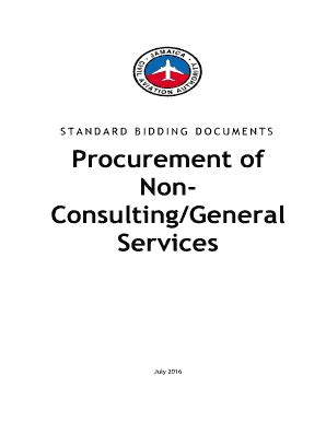 Fillable Online Standard Bidding Documents Jcaa Gov Jm Fax Email