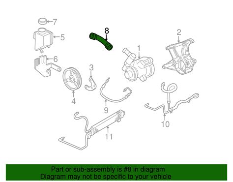 Genuine Gm Power Steering Fluid Reservoir Hose Ebay