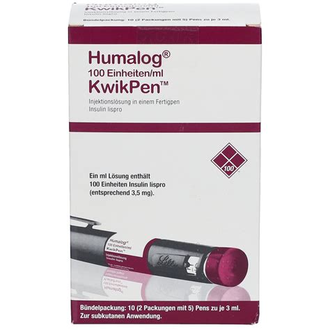 Humalog E Ml Kwikpen Injektionsl Sung St Mit Dem E Rezept Kaufen