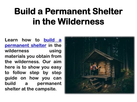 Ppt Building A Permanent Campsite Powerpoint Presentation Free