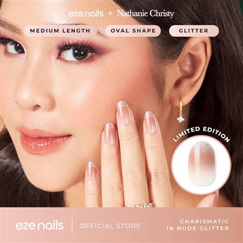 Jual New Eze Nails X Nathanie Christy Charismatic In Nude Glitter