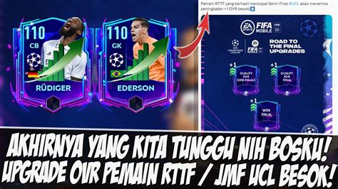 AKHIRNYA UPGRADE 1 OVR PEMAIN RTTF JMF EVENT UCL 23 FIFA MOBILE