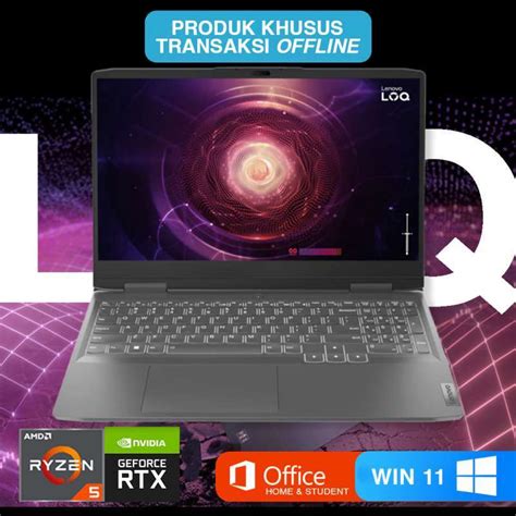 Jual Lenovo Loq 15aph8 Ryzen 5 7640hs 8gb 512gb Ssd Rtx3050 144hz Win11