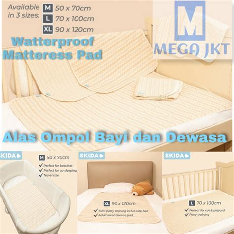 Promo Perlak Bayi Dewasa Skida Waterproof Pad Bamboo Changing Alas