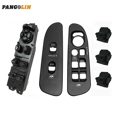 6Pcs Car Master Power Window Door Switch Button Kit Black 56049805AB