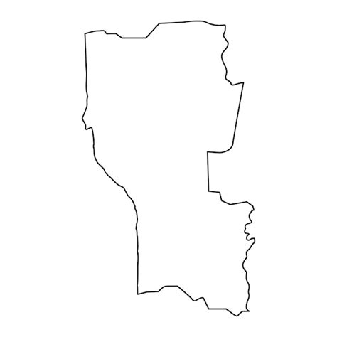 Premium Vector Donga Department Map Administrative Division Of Benin