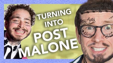 Transforming Myself Into Post Malone In 2020 Post Malone Malone