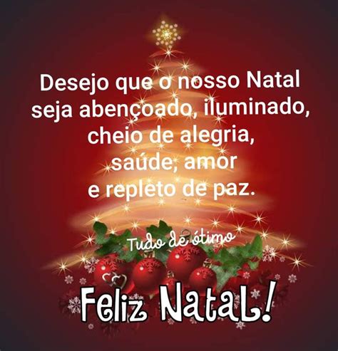 Natal Frase Desejo que o nosso Natal seja abençoado iluminado cheio