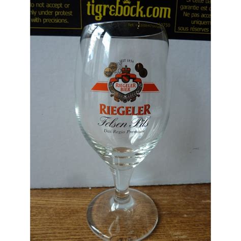 1 VERRE RIEGELER FELSEN PILS 30CL HT 17 80CM Tigrebock