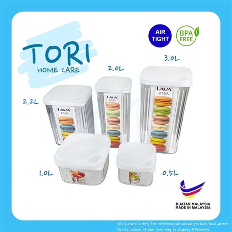 Tori Home X Lava Airtight Container Bpa Free Multipurpose Food