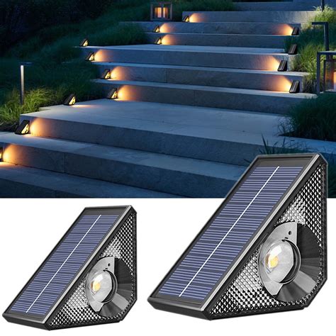 Mrmaere Solar Step Light LED Foot Lamp Staircase Human Body Sensing