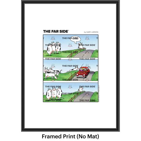 The Far Side Comic Art Print Standing Cows Car GoComics Store