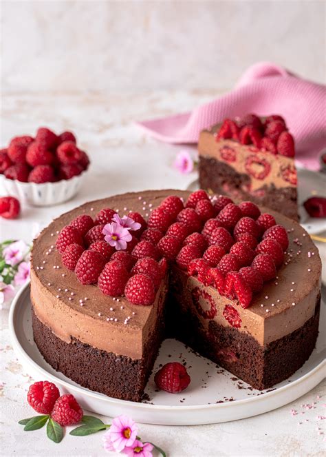 Himbeer Schoko Brownie Torte zum Muttertag Emma s Lieblingsstücke