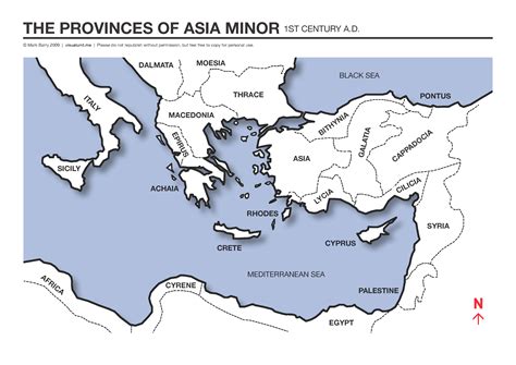 Old Asia Minor Map