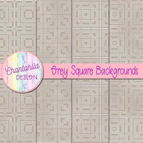 digital papers featuring grey square designs