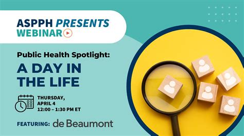 Join The De Beaumont Foundation For An ASPPH Presents Webinar On April