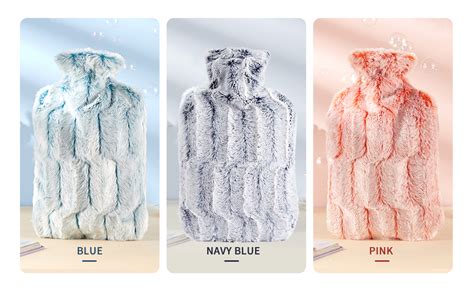 Amazon Samply Hot Water Bottle 2L Hot Water Bag With Furry Cover