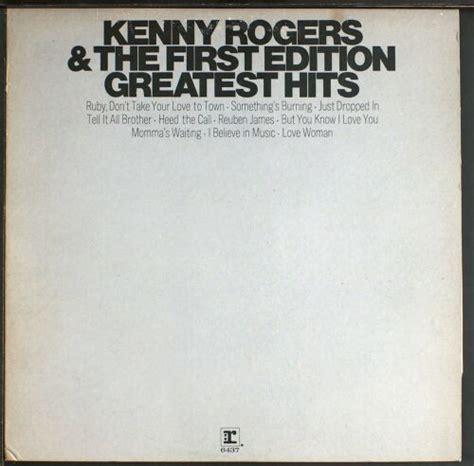 Kenny Rogers And First Edition Greatest Hits Lp Vinyl Ebay