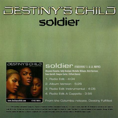 THE CRACK FACTORY: Destinys_Child-Soldier-(CA_Promo_CD-R)-2004-Y2H_INT