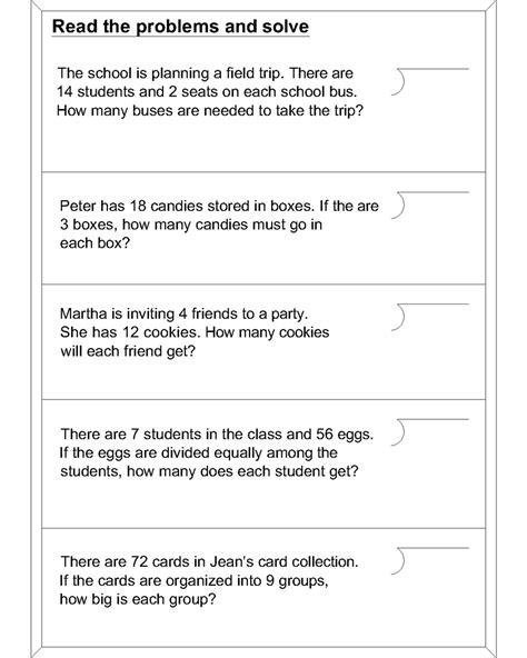 Simple Division Worksheets 4 Division Worksheets 2nd Grade Math Worksheets Easy Math Worksheets