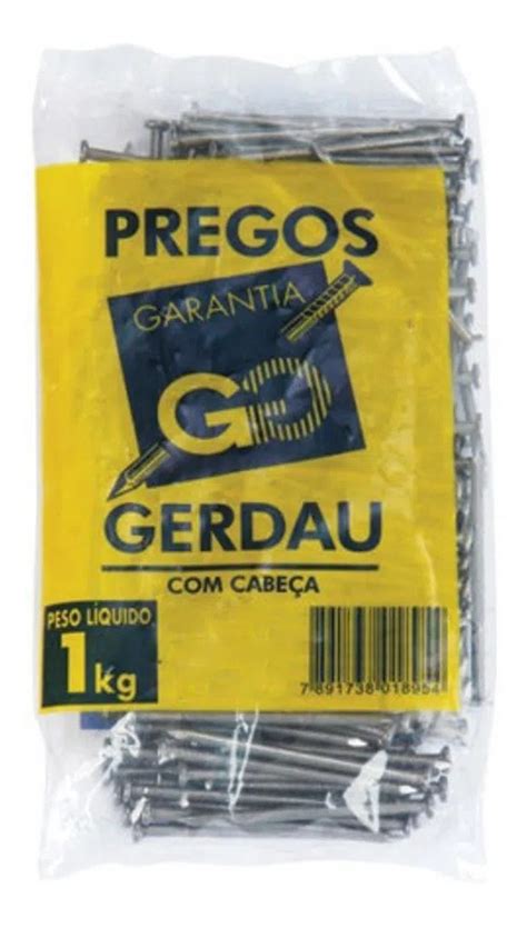 Prego Com Cabeça 18x27 1kg Gerdau Parcelamento Sem Juros