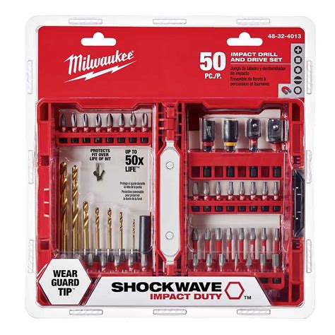 Milwaukee 48 32 4013 Shockwave Impact Duty Drill And Driver Bit Set 50pc