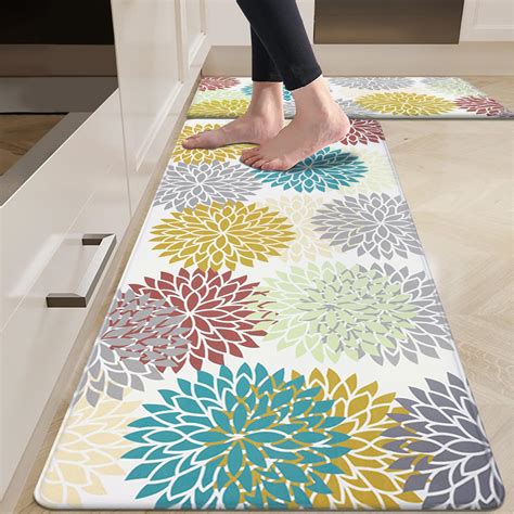 Hebe Anti Fatigue Kitchen Rug Sets Of Non Slip Kitchen Rugs And Mats