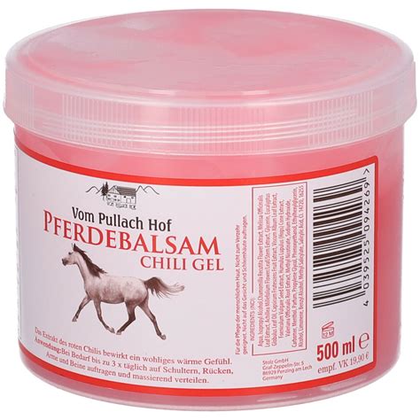 Vom Pullach Hof Pferdebalsam Chili Gel Ml Shop Apotheke