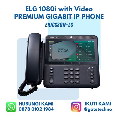 Ericsson LG ELG 1080i Premium Gigabit IP Phone With Video Gatetechno