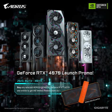 GIGABYTE GeForce RTX 4070 Launch Promo - Achieva