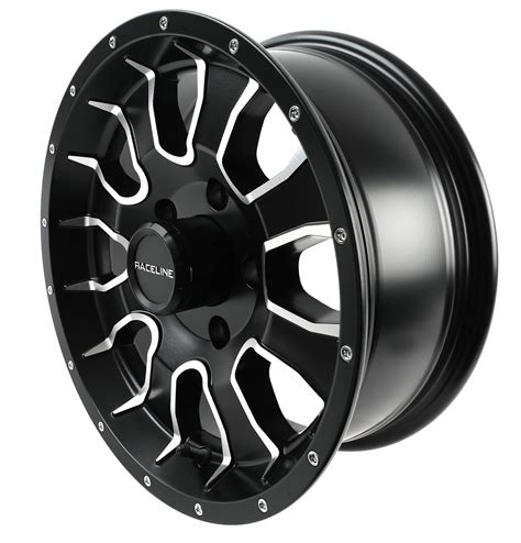 Raceline Wheels 860m Mamba Trailer Matte Black Machined Wheels Summit