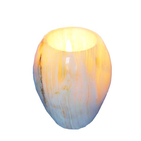 Onyx Candle Holder Natural Aura House