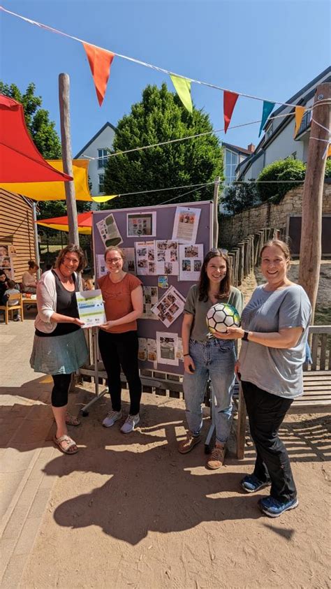 Ingelheimer Marktplatz Kita Saalmühle feiert Auszeichnung zur fairen Kita