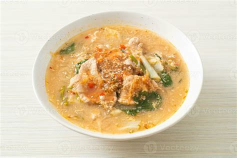 Sukiyaki Soup with Pork in Thai Style 24782566 Stock Photo at Vecteezy