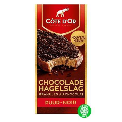 Côte d Or Chocolade Hagelslag Pure Chocolade 200 gr Delhaize