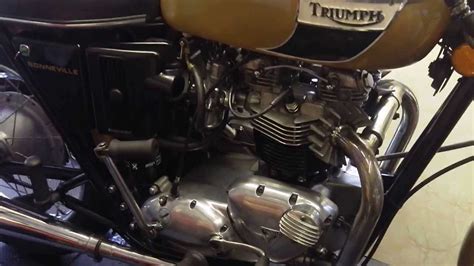 Triumph T120 Bonneville Start Up Youtube