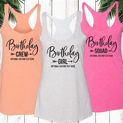 Womens Birthday Shirt For Her Adult Birthday Girl T Shirt Etsy