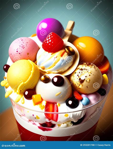 Ice Cream Bonanza Stock Illustration Illustration Of Snack 293201708