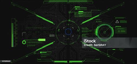 Hud Ui Gui Elemen Layar Antarmuka Pengguna Futuristik Ditetapkan Layar