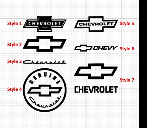 Chevy Logo Vinyl Decalstickers Multiple Designs Etsy Israel